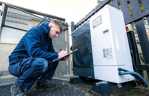 saltire working on heat pump